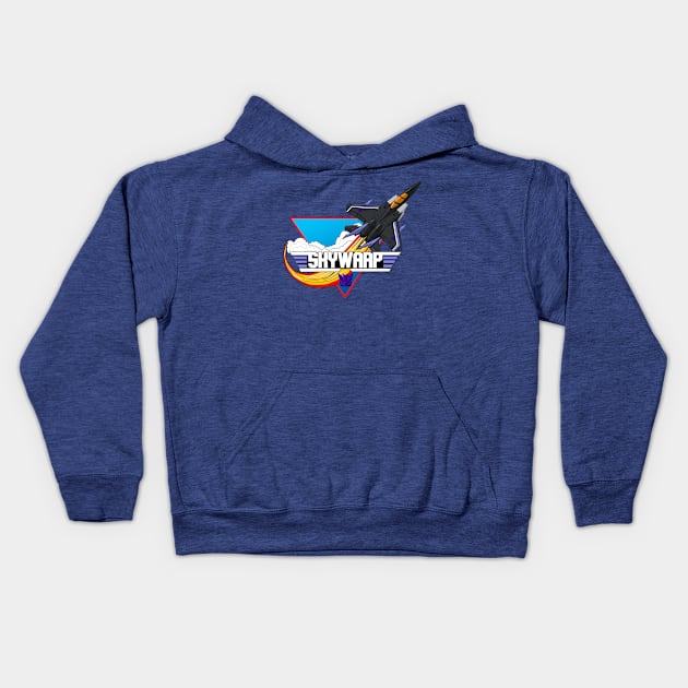 Skywarp Retro Jet Kids Hoodie by Rodimus Primal